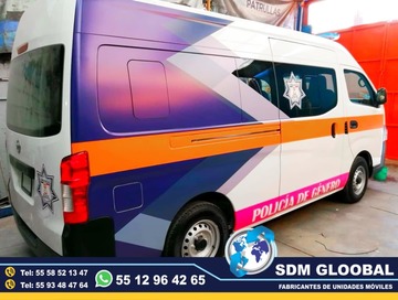 Conversion y Equipamiento de Patrullas nuevas equipadas, Fabricacion y venta de unidades moviles para seguridad publica, privada, rescate, salvamento. SDM Global Mexico somos una empresa líder en el Equipamiento de Patrullas asi como de unidades moviles de rescate, salvamento, proximidad, primer respodiente, equipo tactito, anti motin, fuerzas especiales, semi remolques con personal altamente capasitado para su fabricacion, Roll bar, Tumbaburros, Burrera, Banca central, Defensa trasera, Lona, Rotulacion, Pintura, Torreta de leds, sirena, bocina, codigos, estrobos, luces, etc. somos fabricantes.El término auto o moto Patrulla es utilizado para Patrullar un área concreta asignada. ​ Su función primaria es servir de apoyo a los oficiales de Policía en sus tareas diarias como rondines y traslado de delincuentes. somos fabricantes de unidades moviles especiales.Somos una Empresa Mexicana líder en el Mercado con años de experiencia, especialistas en el Equipamiento de Patrullas Equipadas Cajas y Remolques Unidades Moviles Especiales de Seguridad, Rescate, Salvamento, Salud, Comunicacion, Higine, etc.,Somos fabribricantes directos, distribuidores en todo Mexico, comunicate y te atenderemos personalmente. 