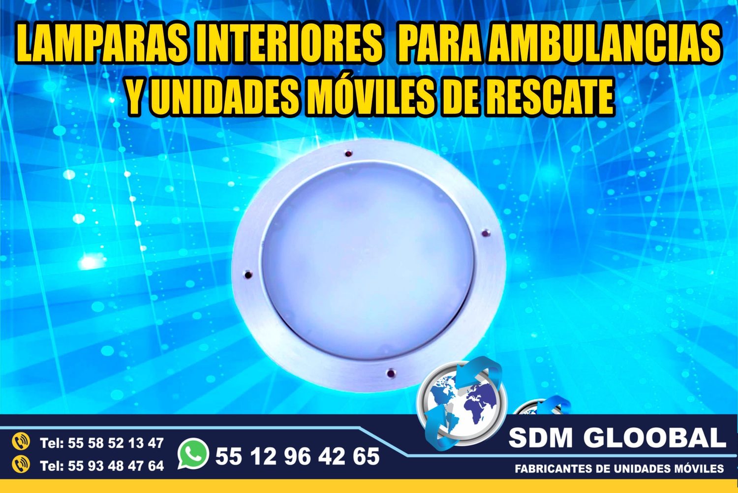 Venta e Instalacion de Luces Perimetrales Auxiliares Emergemcia para Ambulancias de Traslado<br>