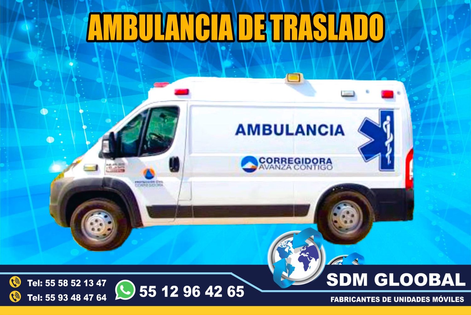 Venta de Ambulancias de Traslado de Tipo 1 y Tipo 2 en Mexico.<br>