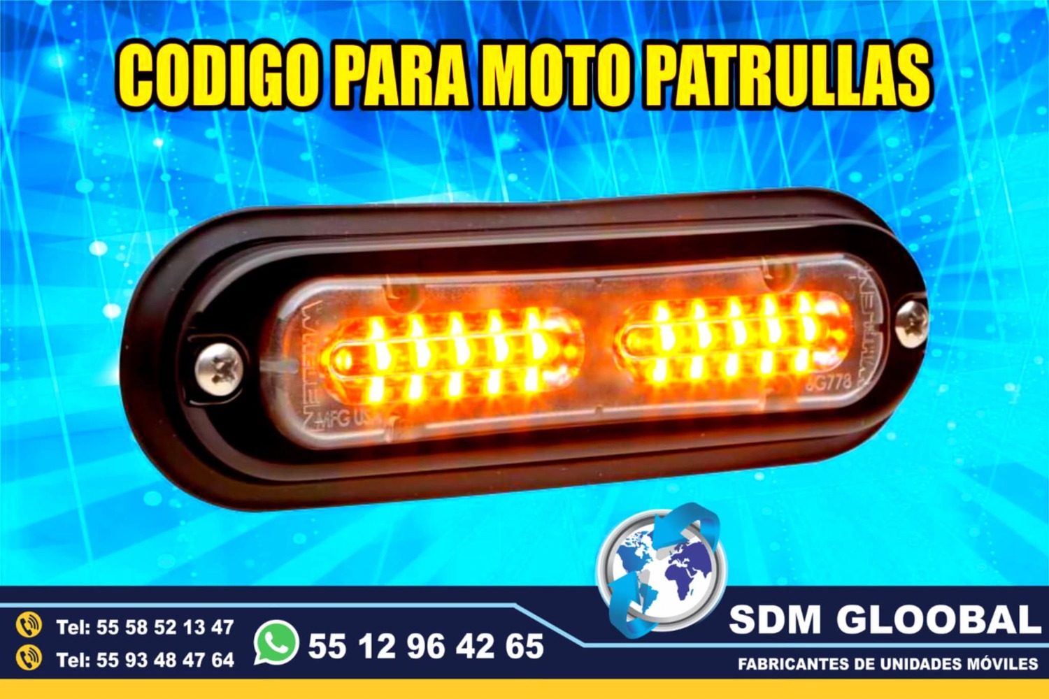 Venta e Instalacion de Luces Perimetrales Auxiliares Emergemcia para Ambulancias de Traslado<br>